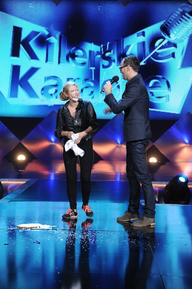 Iwona Węgrowska w "Kilerskim karaoke" (fot. materiały prasowe)