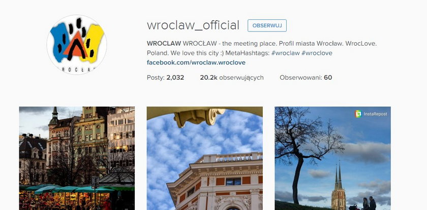 Wrocław najpopularniejszy na Instagramie!