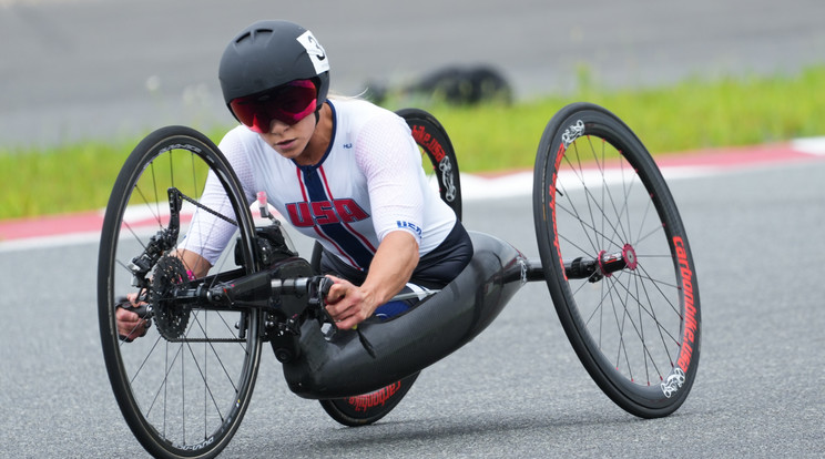 Oksan Masters a csernobili katasztrófa után született Ukrajnában, már három sportágban van paralimpiai érne. / Fotó: GettyImages