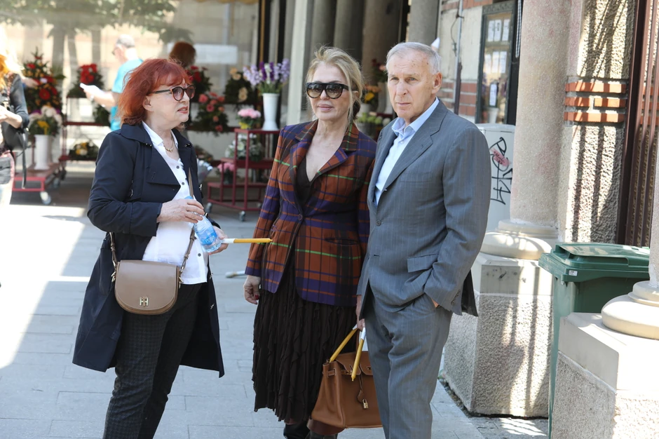 Dragan Džajić na sahrani Veselina Simonovića