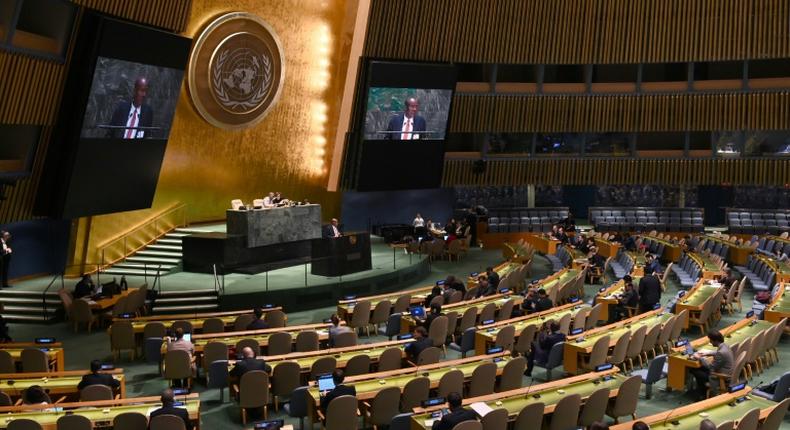 The UN General Assembly in New York