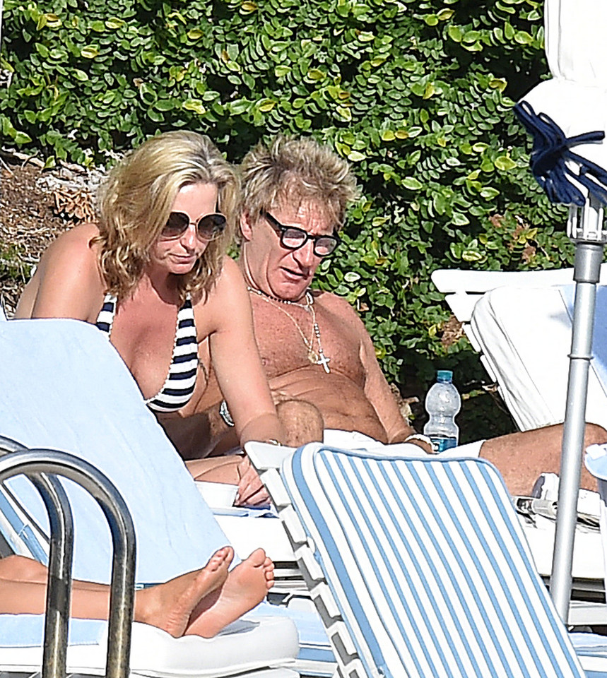 Rod Stewart z żoną na wakacjach