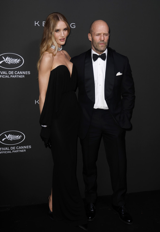Gwiazdy na festiwalu w Cannes. Rosie Huntington-Whiteley i Jason Statham