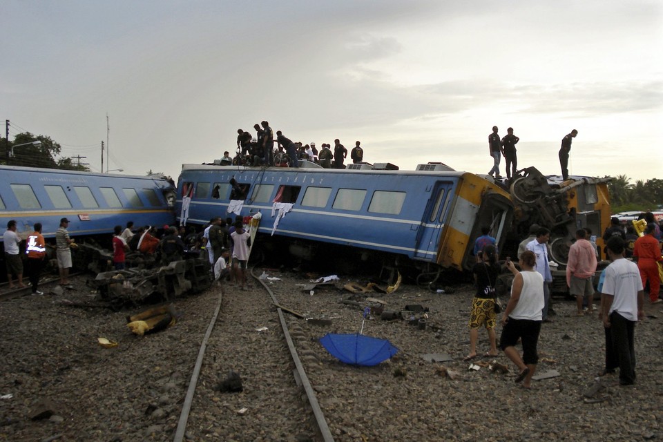 THAILAND ACCIDENTS TRAIN DERAILED