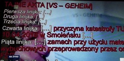 Notatka tajnych służb dowodem na zamach w Smoleńsku?