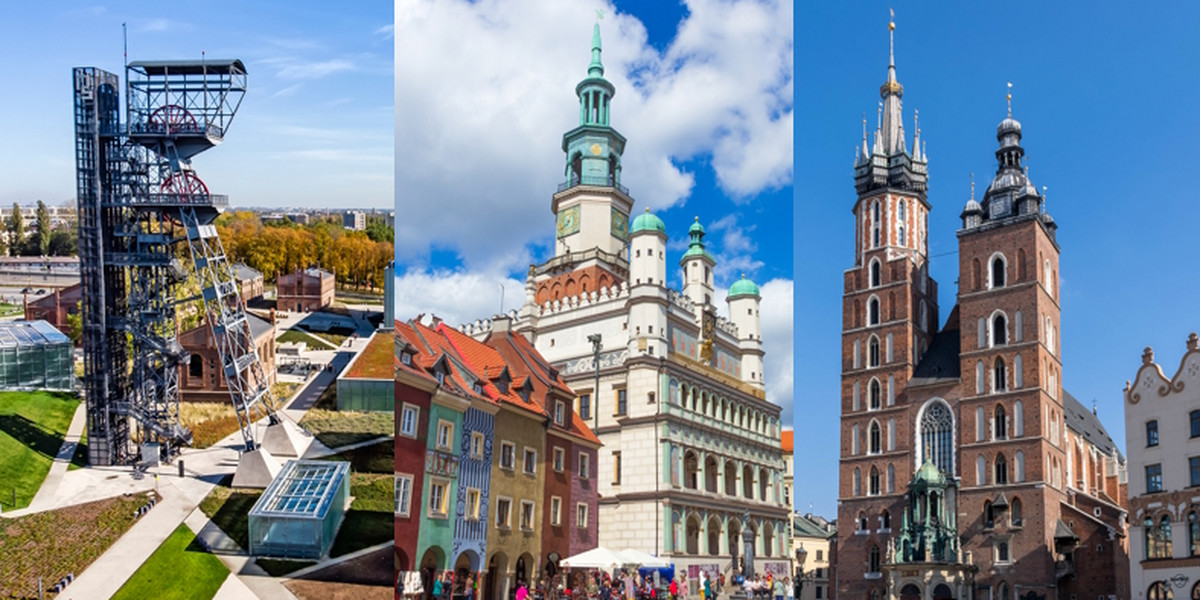 Katowice, Poznań i Kraków to trzy duże miasta, które mają najlepsze wskaźniki bezrobocia, płac i cen mieszkań.