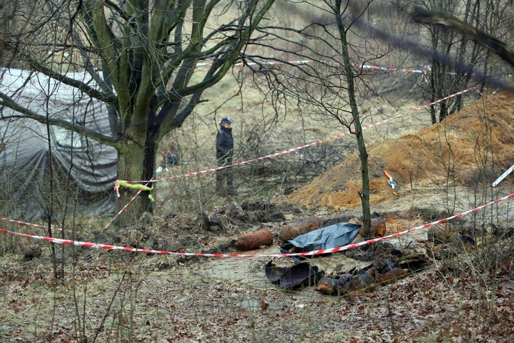 Tereny Fortu Chrzanów - miejsce, gdzie znaleziono butle