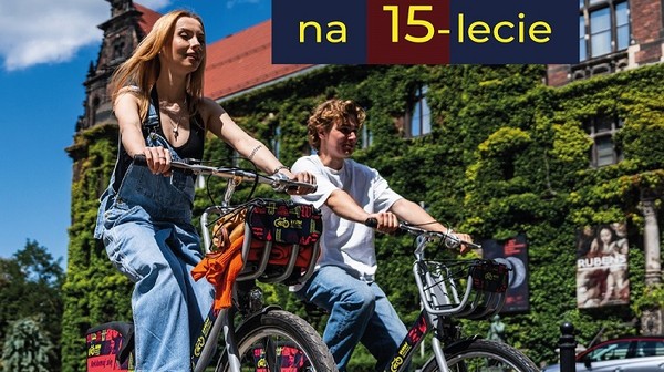 Rower miejski ma 15 lat