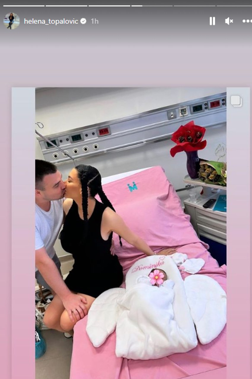 Helena Topalović se ljubi sa mužem