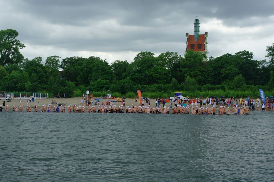 Wyścig pływacki w Sopocie