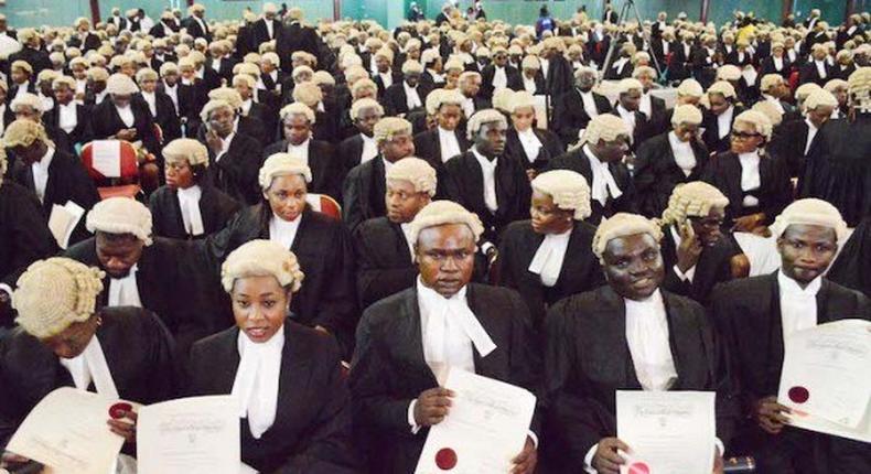 Lawyers during an induction