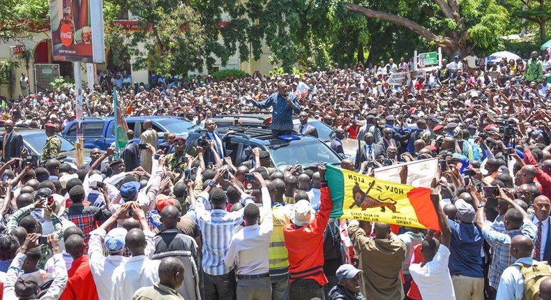 President Uhuru Kenyatta in Kisumu 