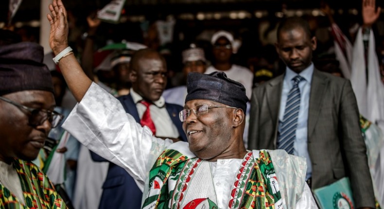 Atiku Abubakar is challenging the result of the 2019 presidential election court (AFP)