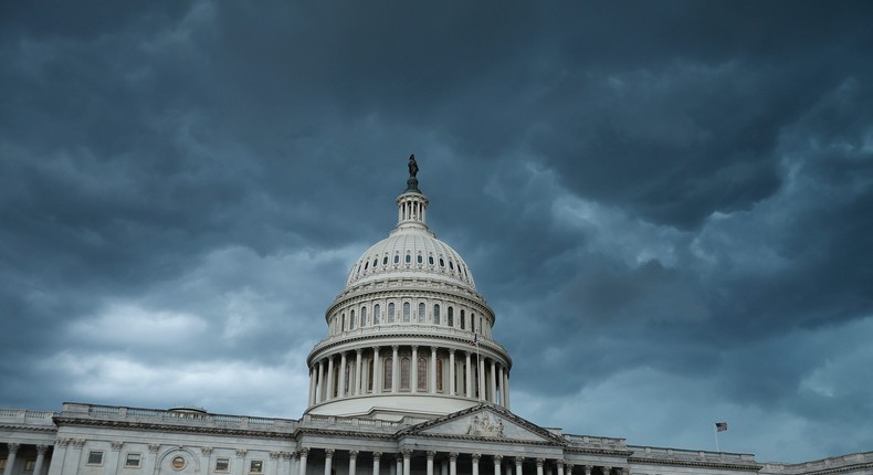 The US' AAA credit ratings at risk of a downgrade due to 'brinkmanship over the debt ceiling.' This could impact trillions of dollars worth of Treasury securities.Chip Somodevilla/Getty Images