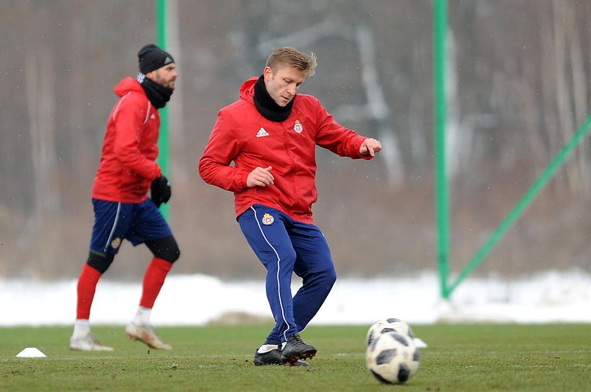 Pilka nozna. Ekstraklasa. Wisla Krakow. Trening. 09.01.2019