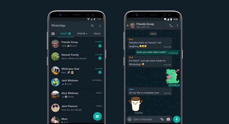 WhatsApp rolls out dark mode (blog/whatsapp)