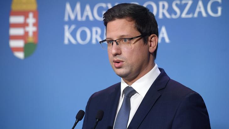 Gulyás Gergely Miniszterelnökséget vezető miniszter / Fotó: MTI/Kovács Tamás