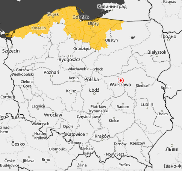 Ostrzeżenia meteorologiczne przed silnym wiatrem