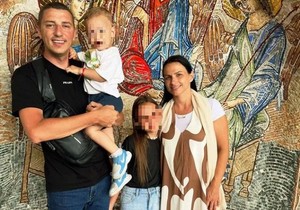 Sloba Đurković sa porodicom