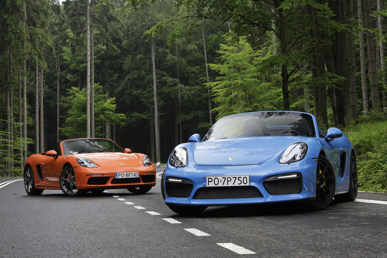 Porsche Boxster Spyder kontra Porsche 718 Boxster S