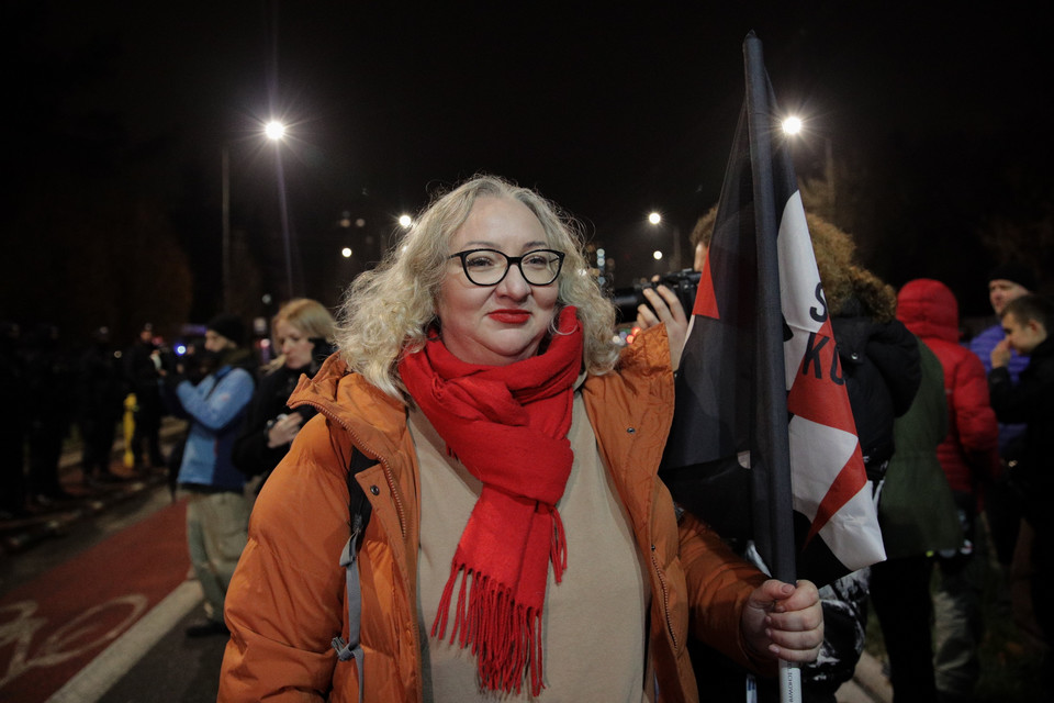  Protest '' Parasolką w Kaczyńskiego '' w Warszawie 