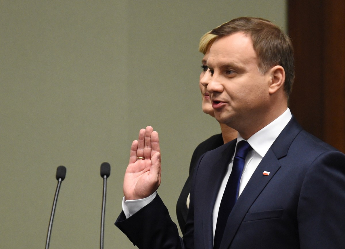 Andrzej Duda składa przysięgę