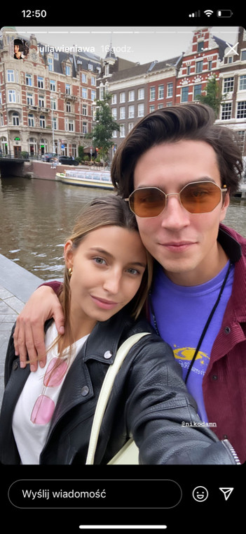 Julia Wieniawa i Nikodem Rozbicki na wakacjach w Amsterdamie