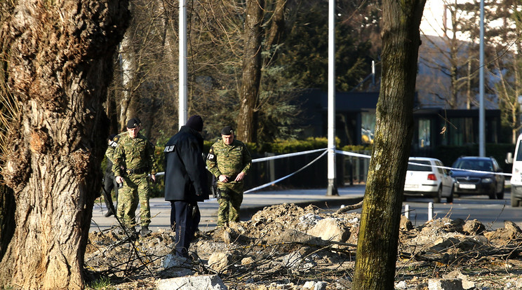 A Zágrábban lezuhant drón vizsgálatába a NATO-t is bevonták/ Fotó: EPA/ANTONIO BAT