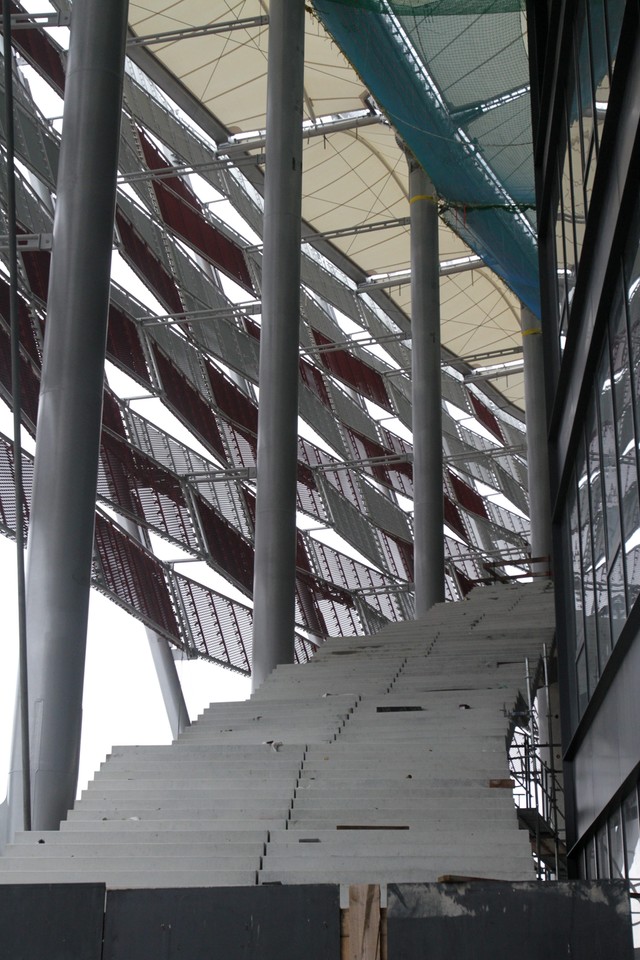 Tak rośnie Stadion Narodowy