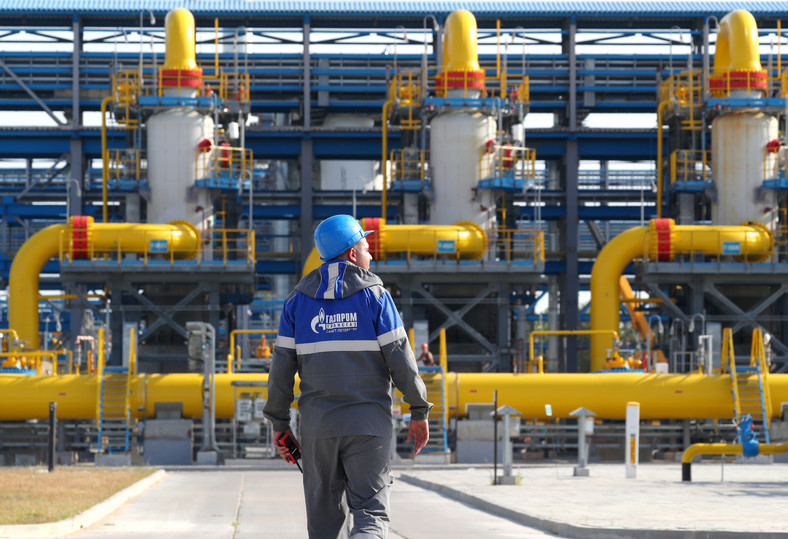 Zakład produkcji gazu Sławiańska w regionie leningradzkim w Rosji