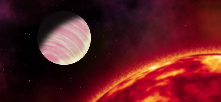 Egzoplaneta jak Jowisz znaleziona w pobliżu czerwonego karła