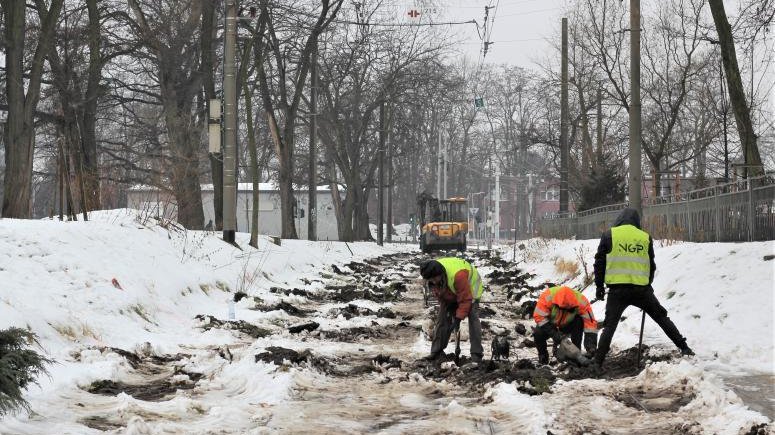 Remont torowiska przy Legnickiej