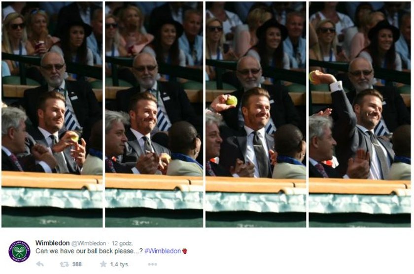 Beckham skradł show na Wimbledonie