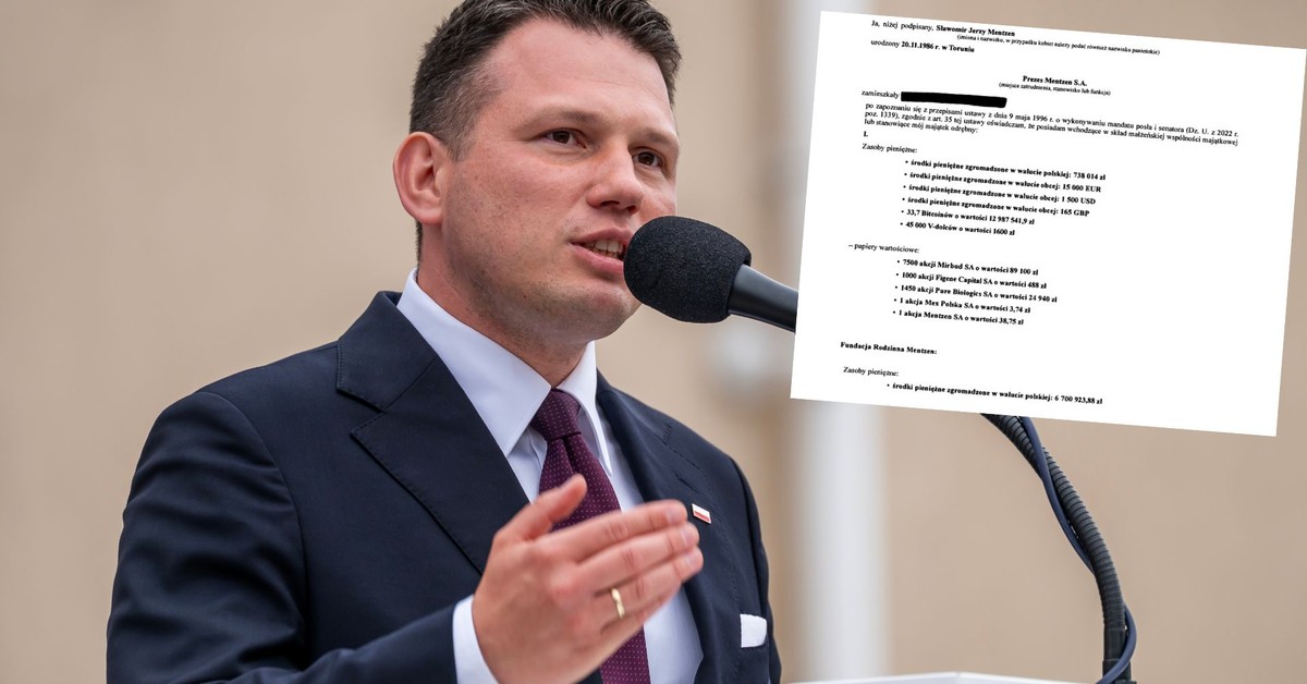 Tyle przez rok dorobił się Sławomir Mentzen. Kwoty w dziesiątkach milionów złotych. Jest nowe oświadczenie majątkowe lidera Konfederacji