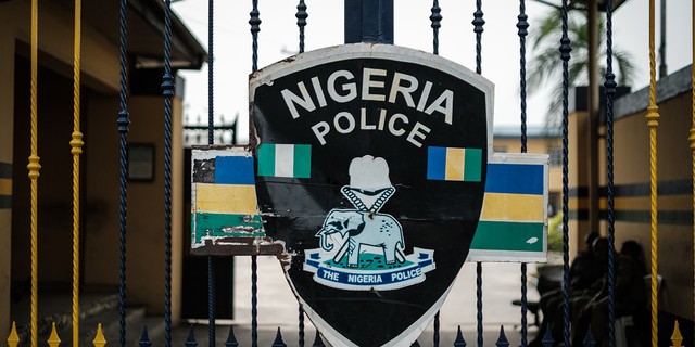 Nigerian-Police Station entrance gate (NNN)