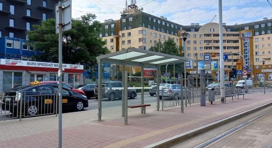 Zazieleni się m.in. przystanek tramwajowy na wysokości ulicy Kościuszki