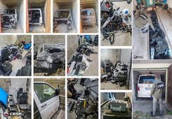 Wielki nalot policji na złodziei aut. Dziuple jak hale produkcyjne koncernu