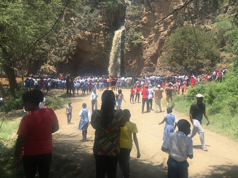 Kenyans at a park during the September 28, 2024 free entry day.[KWS/X]