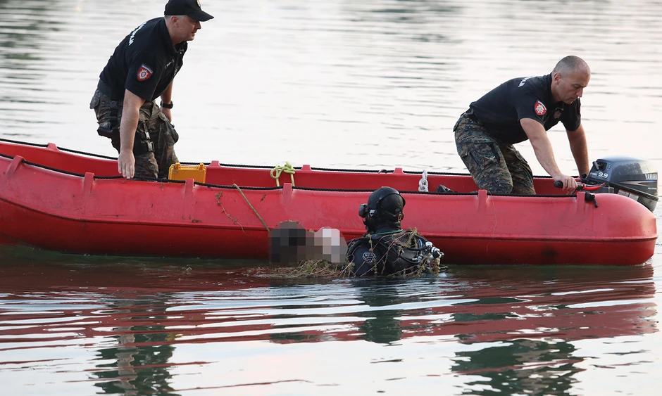 Rečna policija na terenu tokom utapanja na Adi Ciganliji