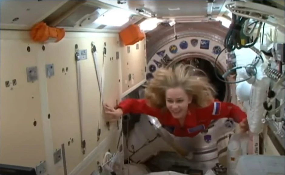 Snimanje ruskog filma u svemiru - Julija Peresild