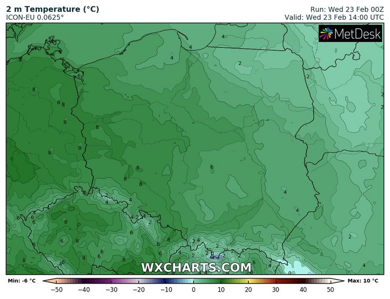 Temperatura będzie wysoka