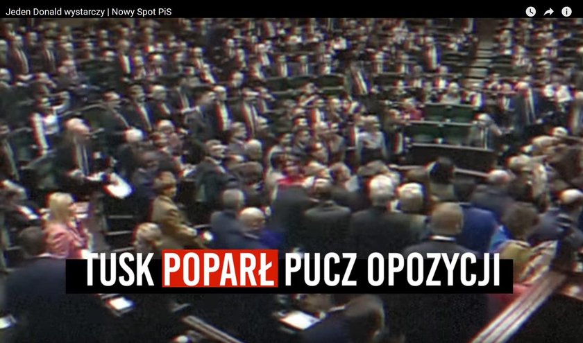 Nowy spot PiS oskarżający Tuska