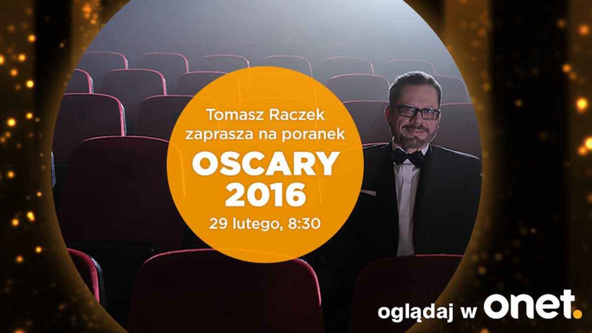 Już 29 lutego, po rozdaniu nagród Amerykańskiej Akademii Filmowej, zapraszamy na poranek Oscary 2016 w Onecie. Start już o godz. 8:30.