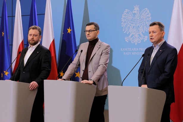 Mateusz Morawiecki, Mariusz Błaszczak, Łukasz Szumowski