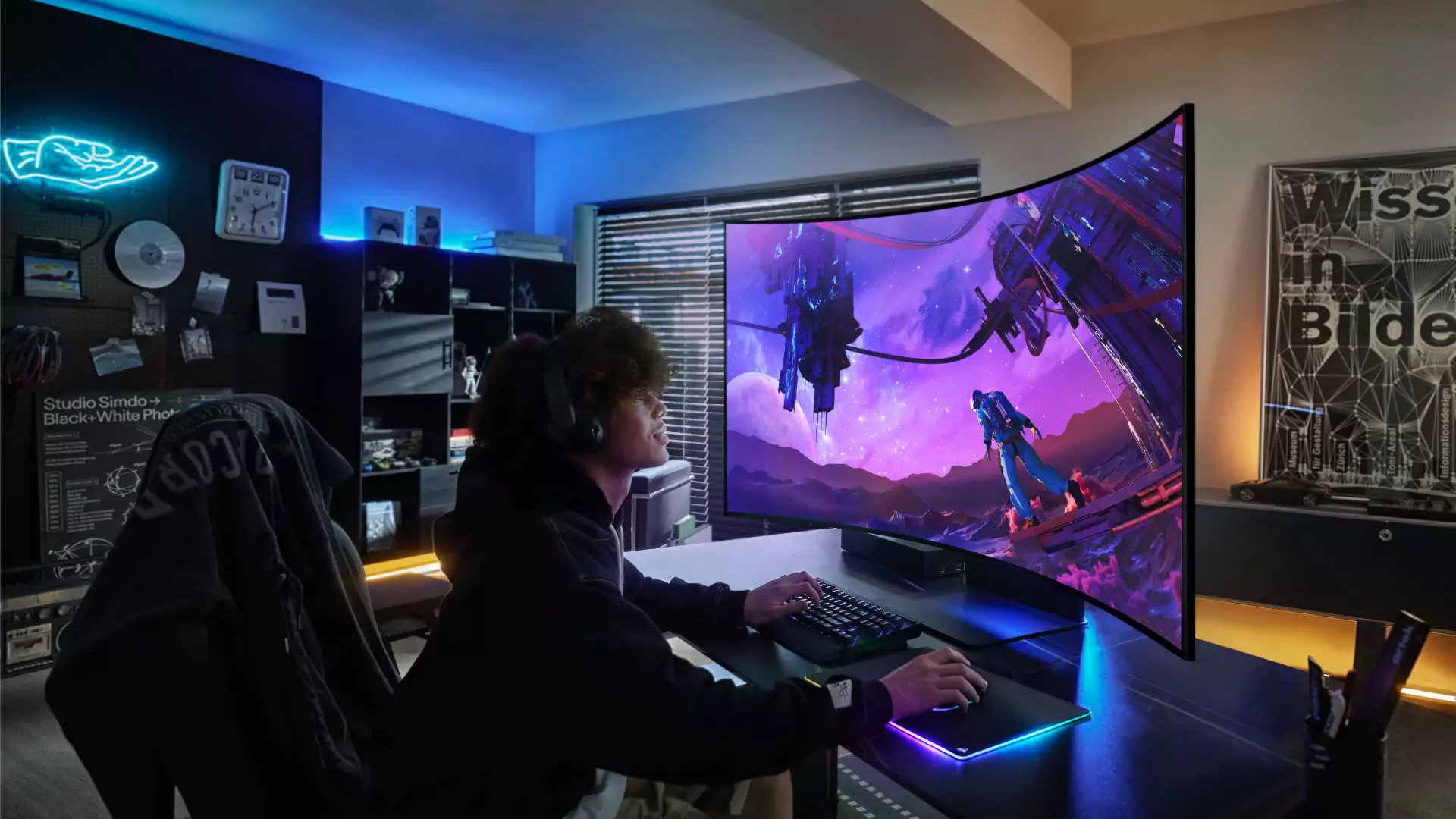 Test monitora Samsung Odyssey Ark. 55-calowy, zakrzywiony kolos, jedyny taki na rynku