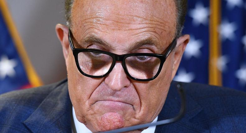 Former New York Mayor Rudy Giuliani is likely to be the unnamed Co-Conspirator 1, whom the indictment refers to as an attorney who was willing to spread knowingly false claims and pursue strategies that the Defendant's 2020 re-election campaign attorneys would not.Mandel Ngan/AFP via Getty Images