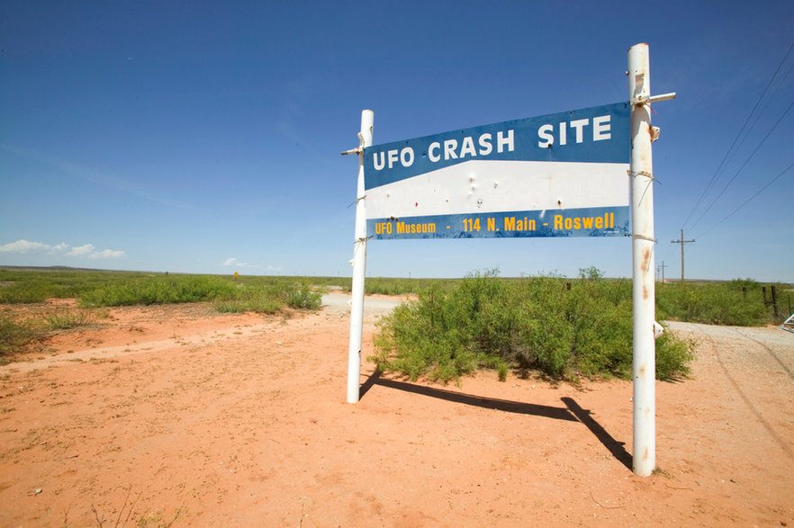 Roswell w Nowym Meksyku to jedno z ważniejszych miejsc na amerykańskiej mapie ufologów. / fot. David Zait/Getty Images