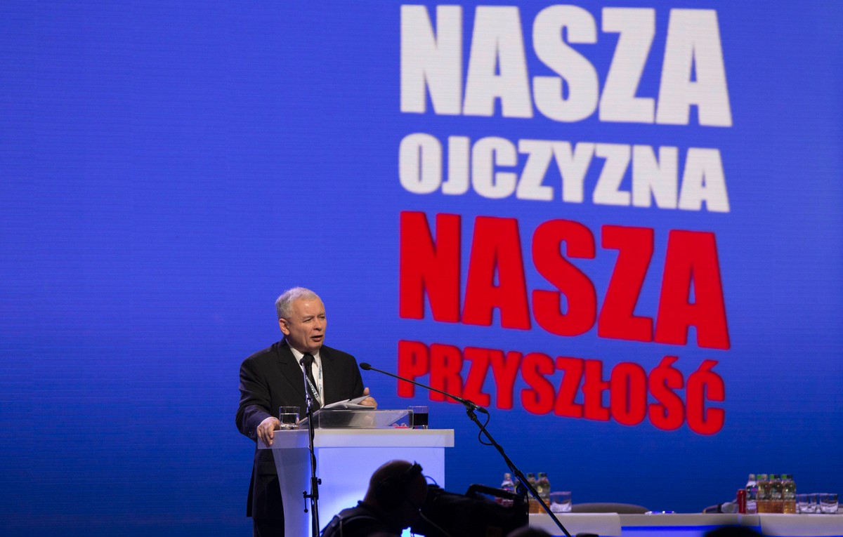 Jarosław Kaczyński podczas Kongresu PiS
