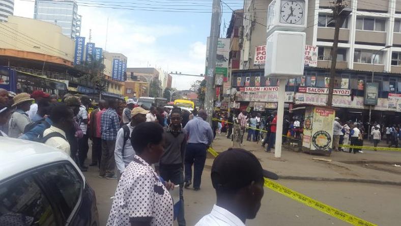 Image result for police scene latema road in Nairobi