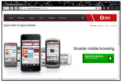 Zarówno Opera Mini, jak i Opera Mobile, od dawna są już dostępne na inne platformy sprzętowe 